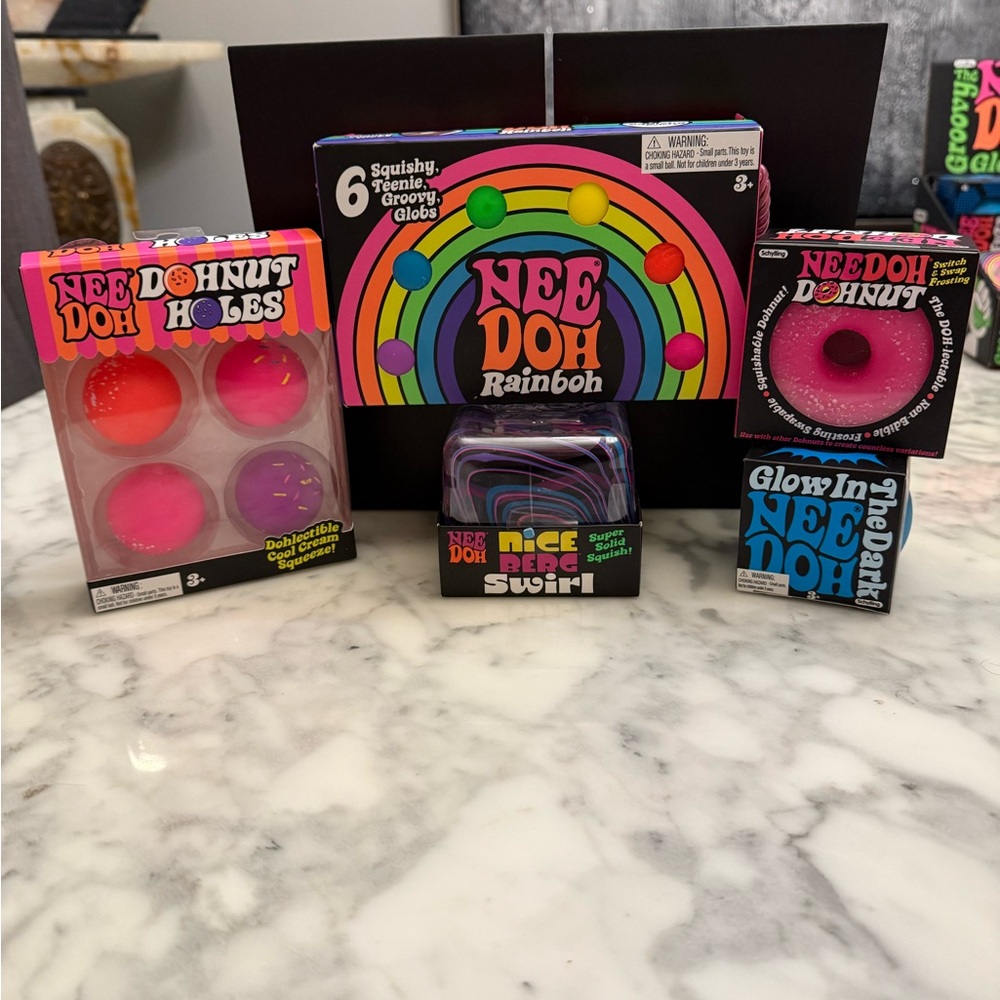 NeeDoh Rainbow Squishy bundle of 5